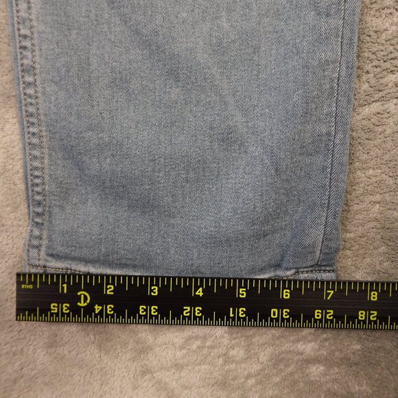 Paige Federal Slim Straight Jeans Men's 34 Light Wash Soft Stretch Denim - Picture 8 of 15